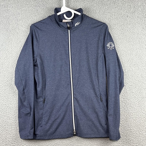 KJUS Jackets & Blazers - KJUS Mathilda Jacket Womens 40 Blue Full Zip Stretch UPF 50+ Golf Performance